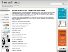 Tablet Screenshot of freefactfinder.com